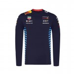 T-Shirt Manche Longue Oracle Red Bull Racing F1 Team Unisex Bleu Ciel