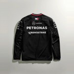 T-shirt à manches longues imprimé noir Mercedes AMG Petronas Formula 1 Team Homme