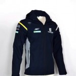 Veste Softshell Capuche Husqvarna Homme 2025 MotoGP Blouson Bleu Marine