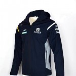 Veste Softshell Capuche Husqvarna Homme 2025 MotoGP Blouson Bleu Marine