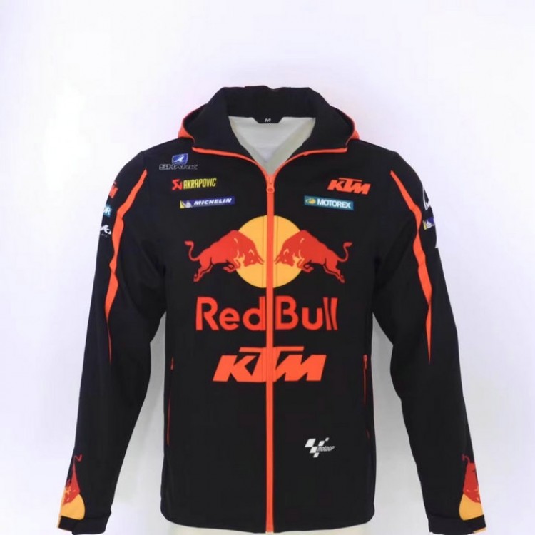 Veste Softshell Capuche Red Bull KTM Racing 2025 MotoGP Blouson Homme RB48