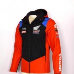 Veste Softshell Honda HRC Homme 2025 Blouson Capuche Coupe Vent Moto Cross HA01