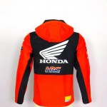 Veste Softshell Honda HRC Homme 2025 Blouson Capuche Coupe Vent Moto Cross HA01