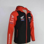 Veste Softshell Honda HRC Homme 2025 Blouson Capuche Coupe Vent Moto Cross HA23