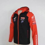 Veste Softshell Honda HRC Homme 2025 Blouson Capuche Coupe Vent Moto Cross HA23