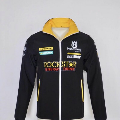 Veste Softshell Husqvarna Rockstar 2025 Blouson Moto GP Homme Noir