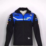 Veste Softshell Suzuki Ecstar Capuche Homme 2025 MotoGP Noir Bleu Mxgp