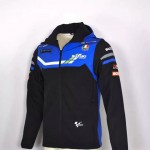 Veste Softshell Suzuki Ecstar Capuche Homme 2025 MotoGP Noir Bleu Mxgp