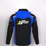 Veste Softshell Suzuki Ecstar Capuche Homme 2025 MotoGP Noir Bleu Mxgp