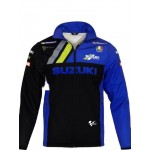 Veste Softshell Suzuki Ecstar Homme 2025 Moto GP Bleu Noir Mxgp