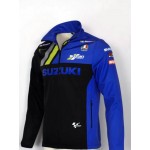 Veste Softshell Suzuki Ecstar Homme 2025 Moto GP Bleu Noir Mxgp