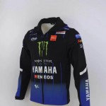 Veste Softshell Yamaha Capuche Homme 2025 MotoGP Coupe Vent Imperméable YA29