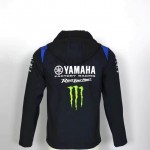 Veste Softshell Yamaha Capuche Homme 2025 MotoGP Coupe Vent Imperméable YA33