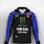 Veste Softshell Yamaha Capuche Homme 2025 MotoGP Coupe Vent Imperméable YA45