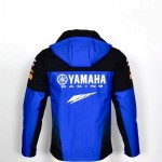 Veste Softshell Yamaha Capuche Homme Coupe Vent Imperméable Moto 2 En 1 YA12