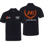 2022 Polo Audi HG Performance Homme Sans Repassage Coton Couleur Unie