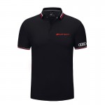 2022 Polo Audi Sport Homme Piqué De Coton Col Contrasté Slim Fit