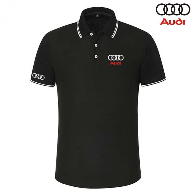 2022 Polo Audi été Manches Courtes Homme Respirant Col Contrasté