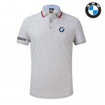 2022 Polo BMW Homme Logo sur la manche Droite Col Contrasté Coton Respirant