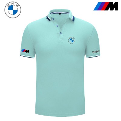 2022 Polo BMW M Motorsport Col Contrasté Coton Extensible Homme Manche Courte