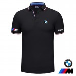 2022 Polo BMW M Motorsport Homme Mercerisé Col Contrasté Slim Fit Manche Courte