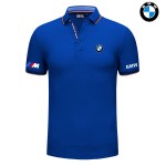 2022 Polo BMW M Motorsport Homme Mercerisé Col Contrasté Slim Fit Manche Courte