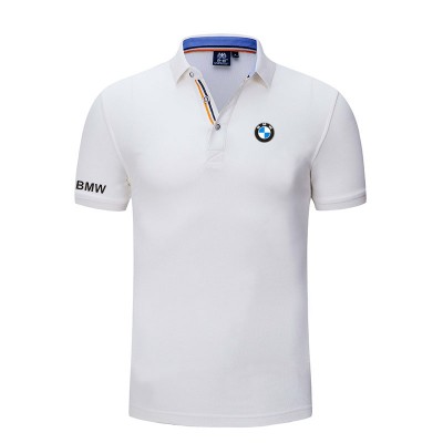 2022 Polo BMW Motorsport Coton Homme Manches Courtes Col Boutonné Poignets Cotelés