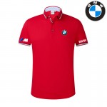 2022 Polo BMW Motorsport Homme Coton épissage Couleur Contraste Manche Courte