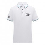 2023 Polo Audi Homme Manche Courte Golf Poloshirt Casual Col Contrasté Tops