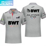 2024 Polo Alpine F1 Team BWT Col Contrasté Homme Manche Courte