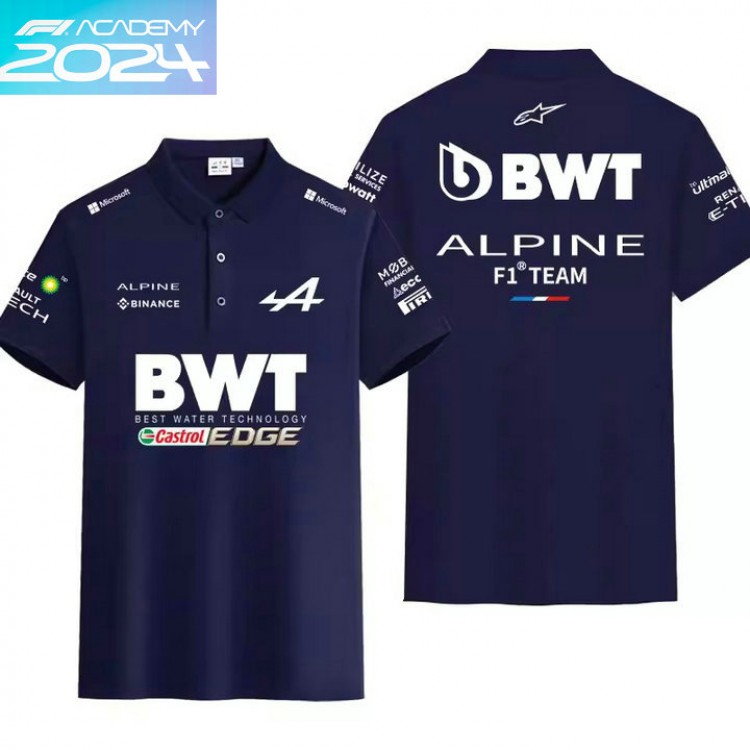 2024 Polo Alpine F1 Team BWT Coton Homme Manche Courte