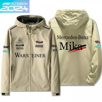 2024 Veste Mercedes-Benz Mika Hakkinen Capuche Coupe-vent Homme