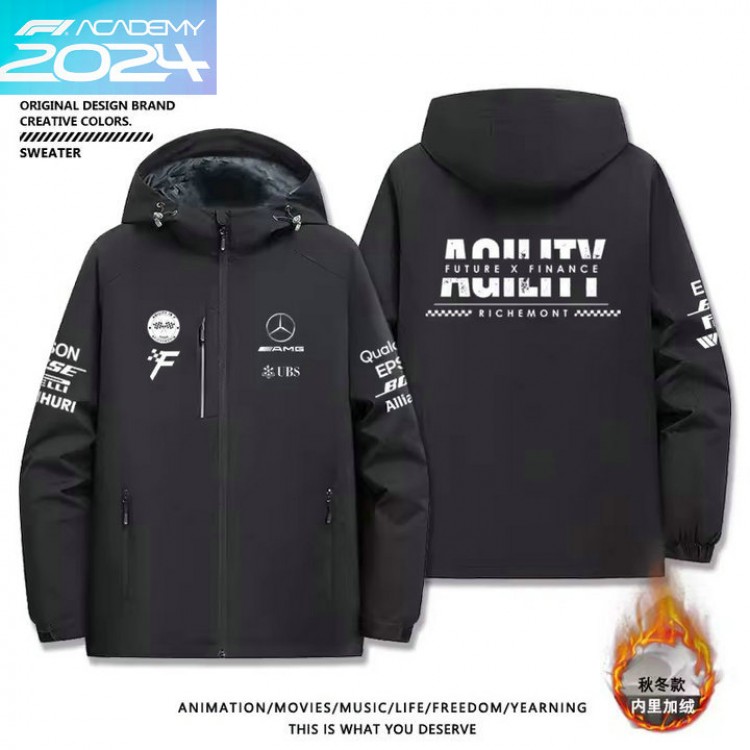 2024 Veste Polaire Mercedes-AMG Petronas Motorsport Capuche Homme