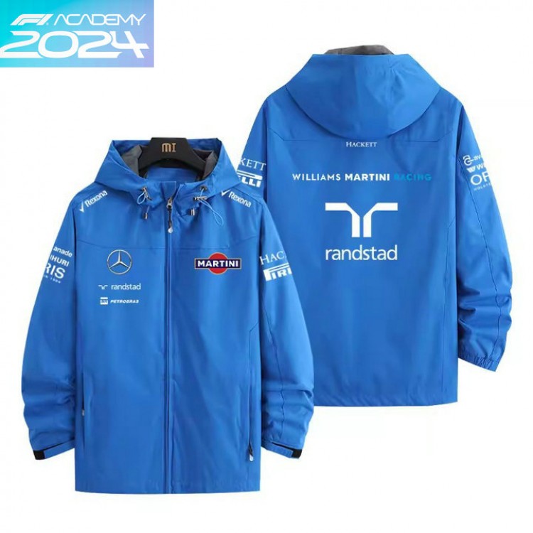 2024 Veste Williams Martini Racing Homme Coupe-vent Imperméable Blouson