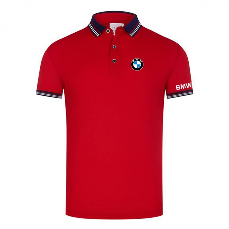 Polo BMW Homme 2022 Piqué De Coton Col Contrasté Slim Fit