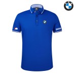 Polo BMW M Power Homme 2022 Coton Col Contrasté LOGO BMW Manche Courte