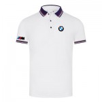 Polo BMW M Power Homme 2022 Piqué De Coton Col Contrasté Slim Fit