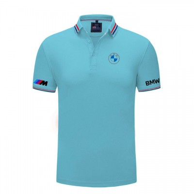 Polo BMW M Power Séchage Rapide pour Homme T-Shirts de Golf légers Hauts à Manches Courtes