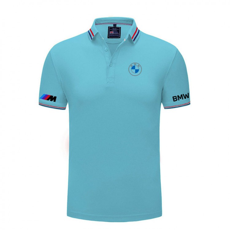 Polo BMW M Power Séchage Rapide pour Homme T-Shirts de Golf légers Hauts à Manches Courtes