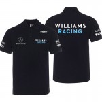 Polo Mercedes AMG Williams Racing Homme Manche Courte Coton Couleur Unie