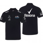 Polo Mercedes AMG et ORLEN Williams Racing Rexona Homme Coton Manche Courte