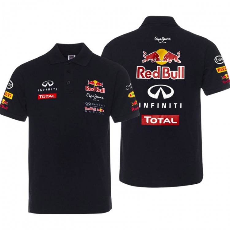 Polo Red Bull Infiniti Total Coton Homme Manche Courte