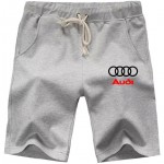 Short Jogging Audi Coton Homme 2022 Couleur unie avec Poche